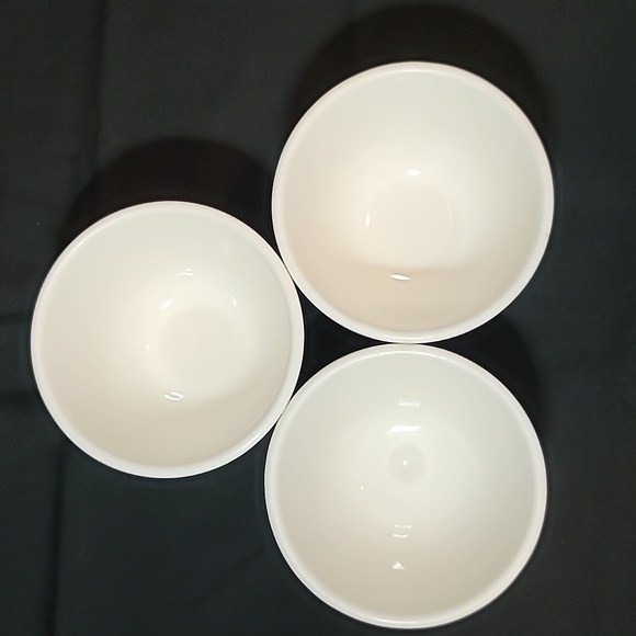 Lot Of 3 Vintage Homer Laughlin Bouillion Custard Blue Tulip Floral Pattern - Picture 6 of 7